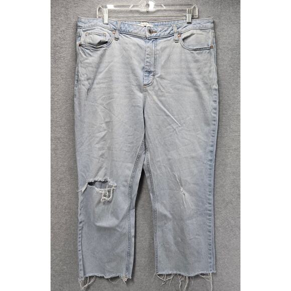Elizabeth And James High Rise Crop Jeans Size 18 - Picture 1 of 5